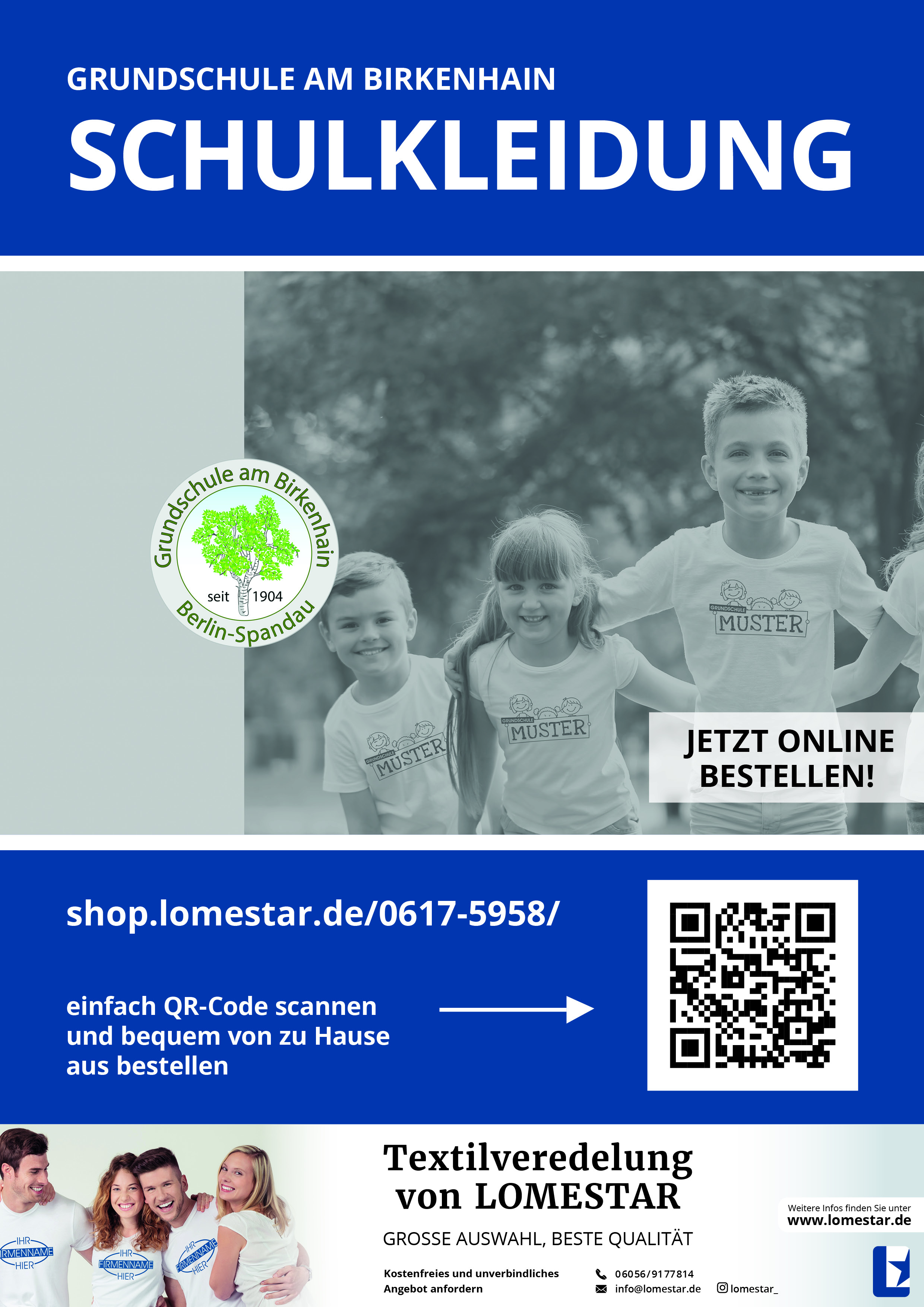 Plakat Schulkleidung Plakat Schulkleidung